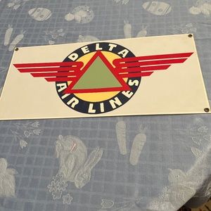 Delta Airlines advertising sign